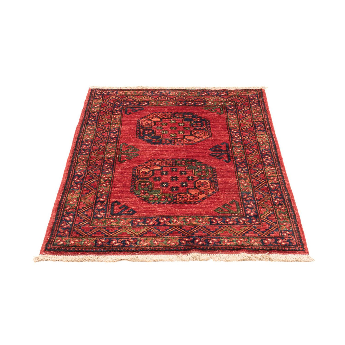 Afghan Teppich - 126 x 84 cm - rot
