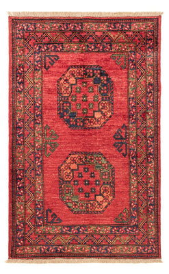 Tapis afghan - 138 x 86 cm - rouge