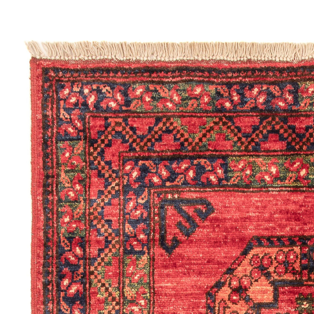 Afghan Teppich - 138 x 86 cm - rot