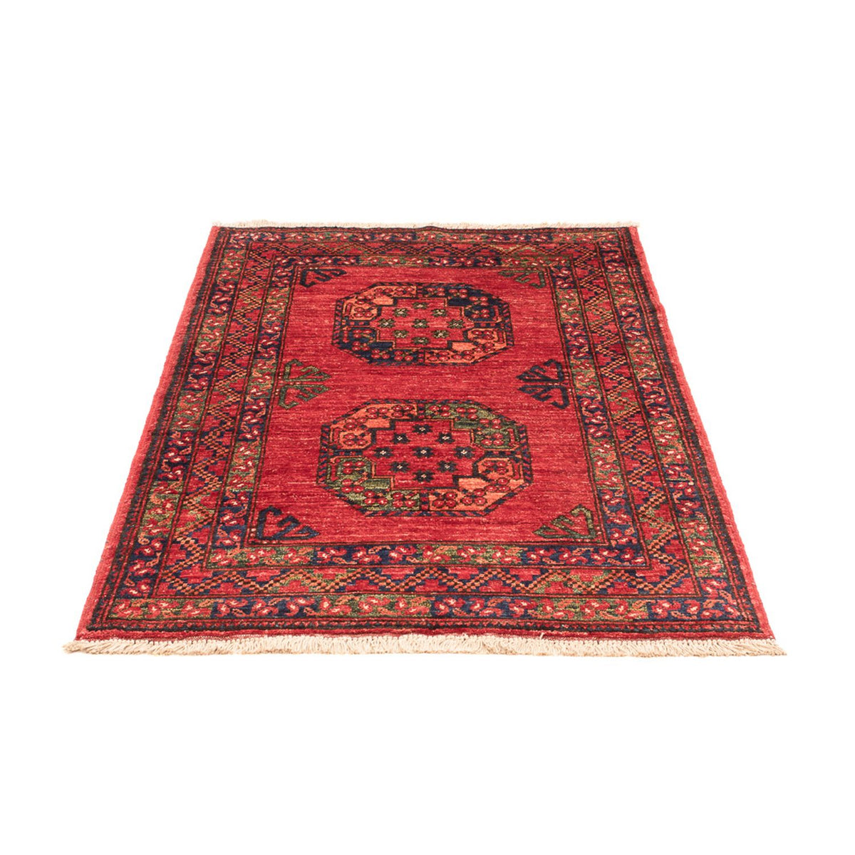 Afghan Teppich - 138 x 86 cm - rot