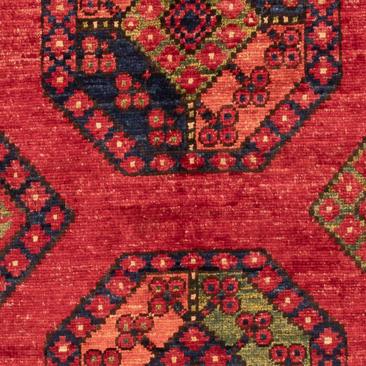 Afghan Teppich - 123 x 82 cm - rot