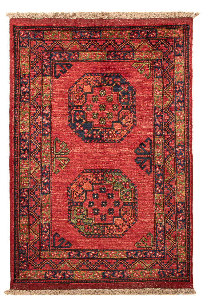 Afghan Teppich - 125 x 87 cm - rot