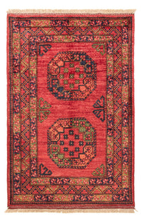 Tapis afghan - 127 x 85 cm - rouge