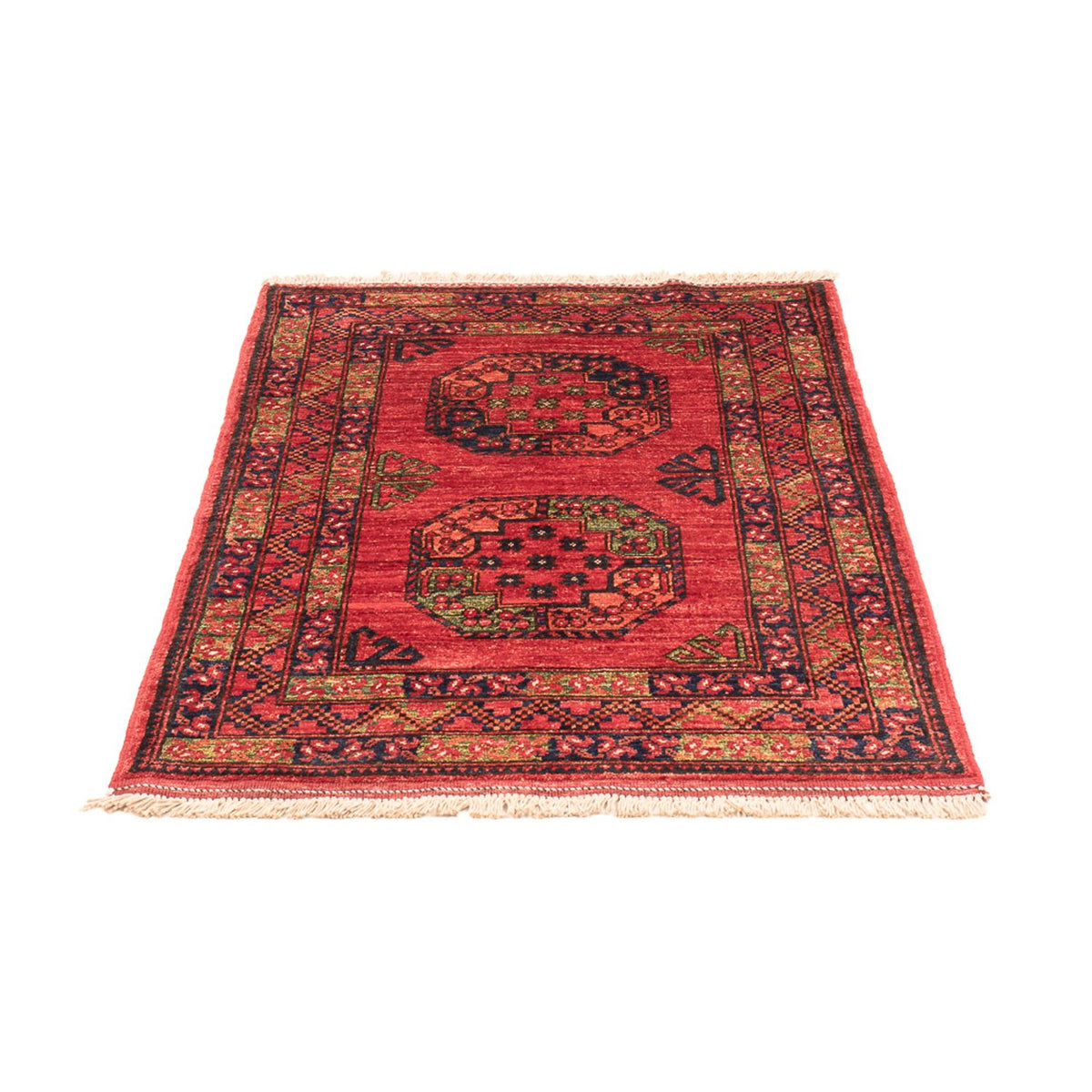 Afghan Teppich - 127 x 85 cm - rot