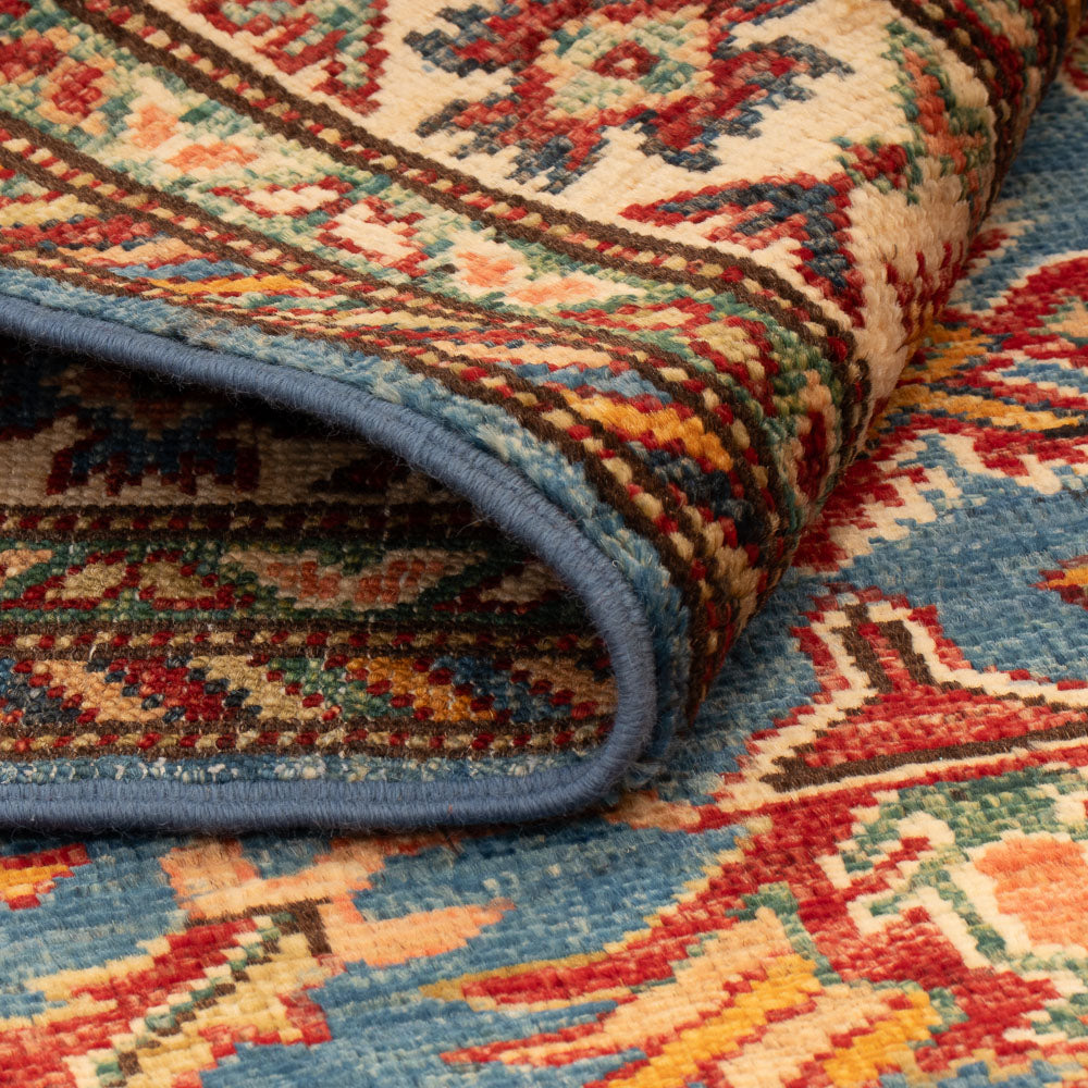 Ziegler Teppich - Kazak - Royal - 125 x 81 cm - blau