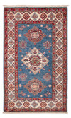 Kazak Tapis 77x129cm - Tapis oriental - bleu - Rectangle / Bleu / 77 x 129 cm Rectangle