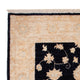 Ziegler Teppich - 102 x 80 cm - schwarz