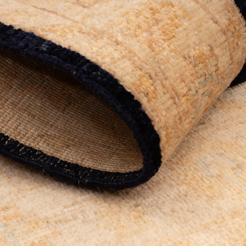 Ziegler Teppich - 102 x 80 cm - schwarz