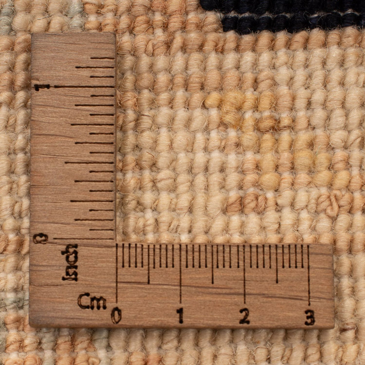 Ziegler Teppich - 102 x 80 cm - schwarz