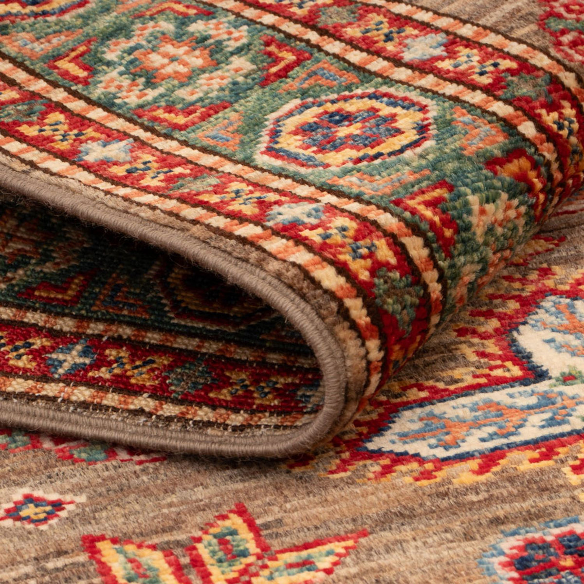 Ziegler Teppich - Kazak - Royal - 120 x 76 cm - dunkelbraun