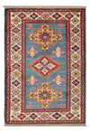 Kazak Tapis 82x121cm - Tapis oriental - bleu - Rectangle / Bleu / 82 x 121 cm Rectangle