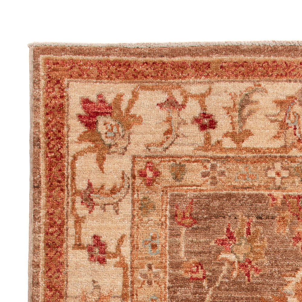 Ziegler Teppich - 125 x 75 cm - dunkelbeige