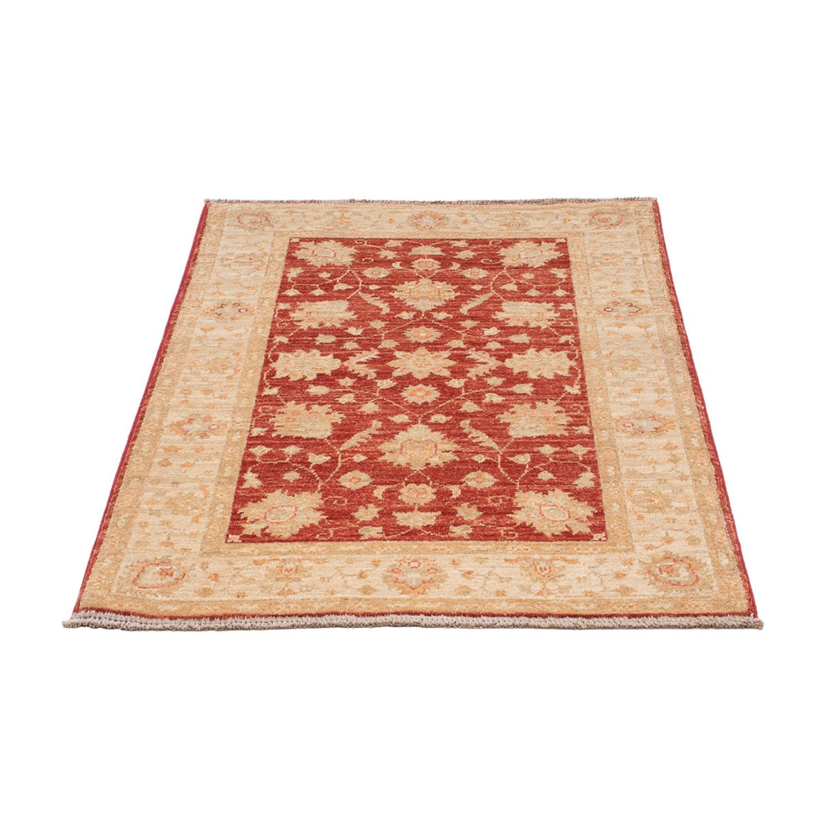 Ziegler Teppich - 125 x 80 cm - dunkelrot