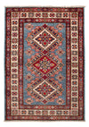 Kazak Tapis 81x114cm - Tapis oriental - bleu - Rectangle / Bleu / 81 x 114 cm Rectangle
