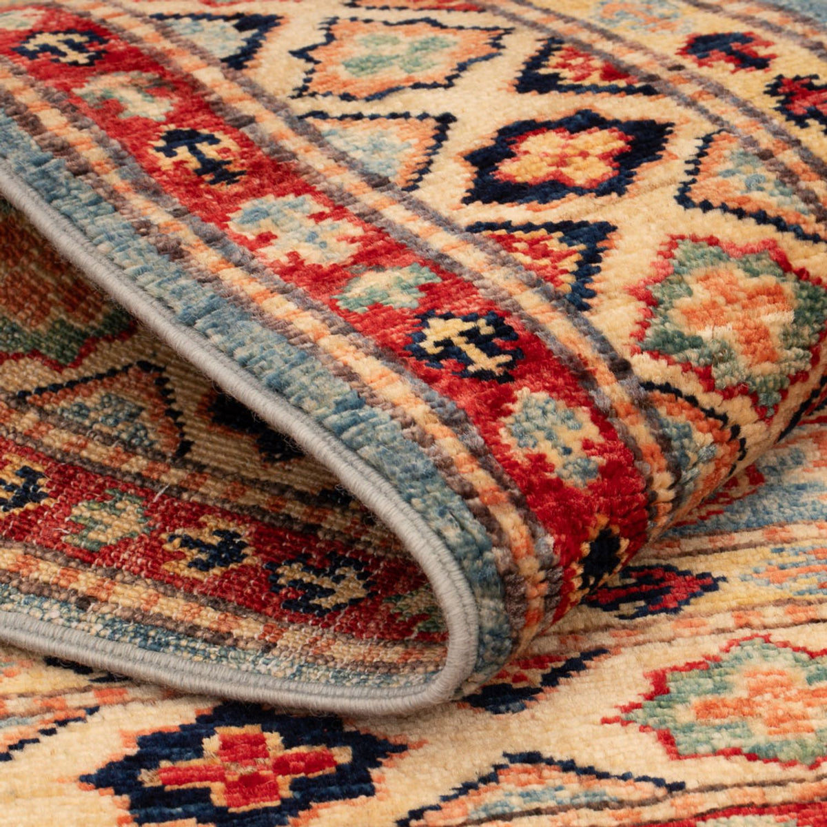 Ziegler Teppich - Kazak - Royal - 101 x 77 cm - blau