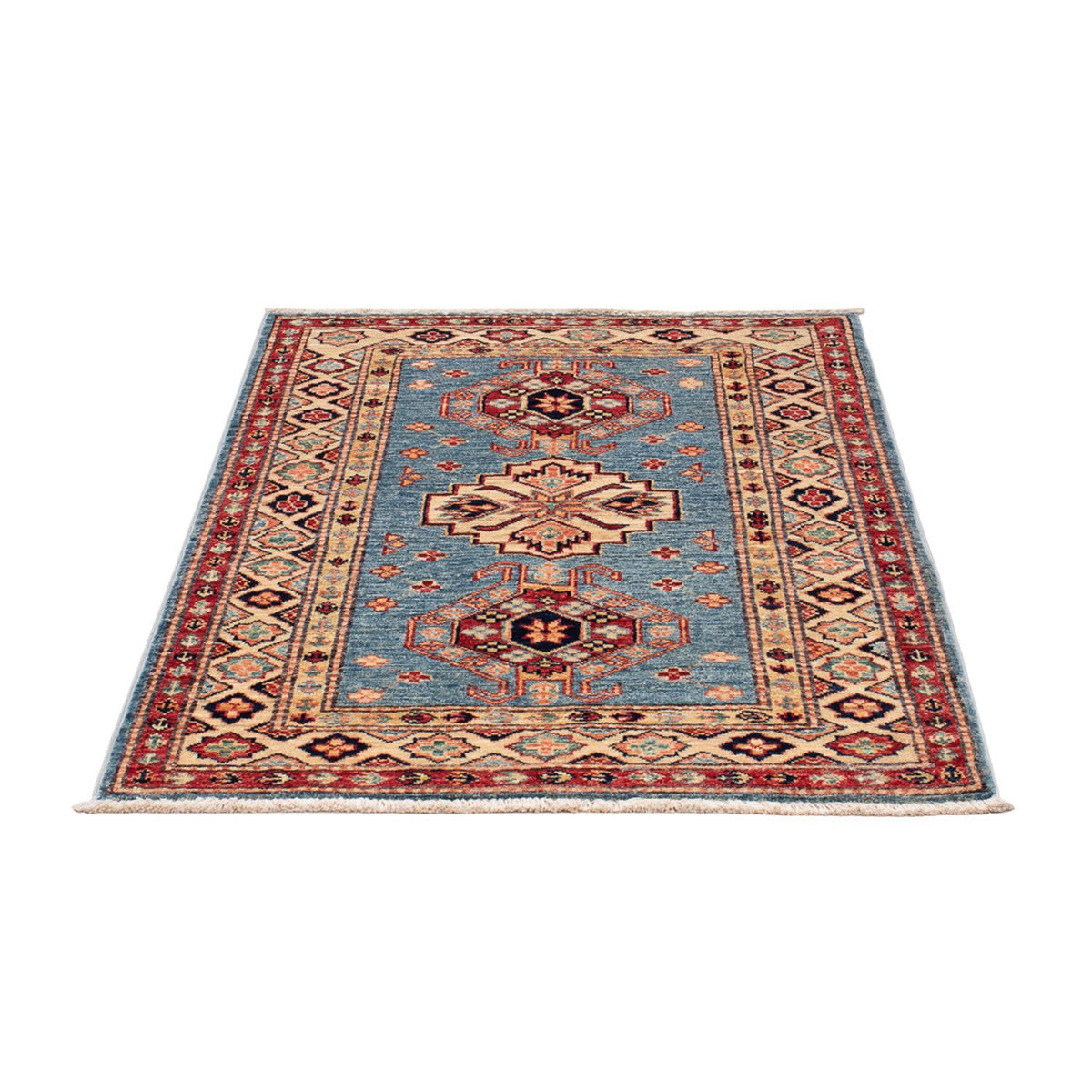 Ziegler Teppich - Kazak - Royal - 101 x 77 cm - blau