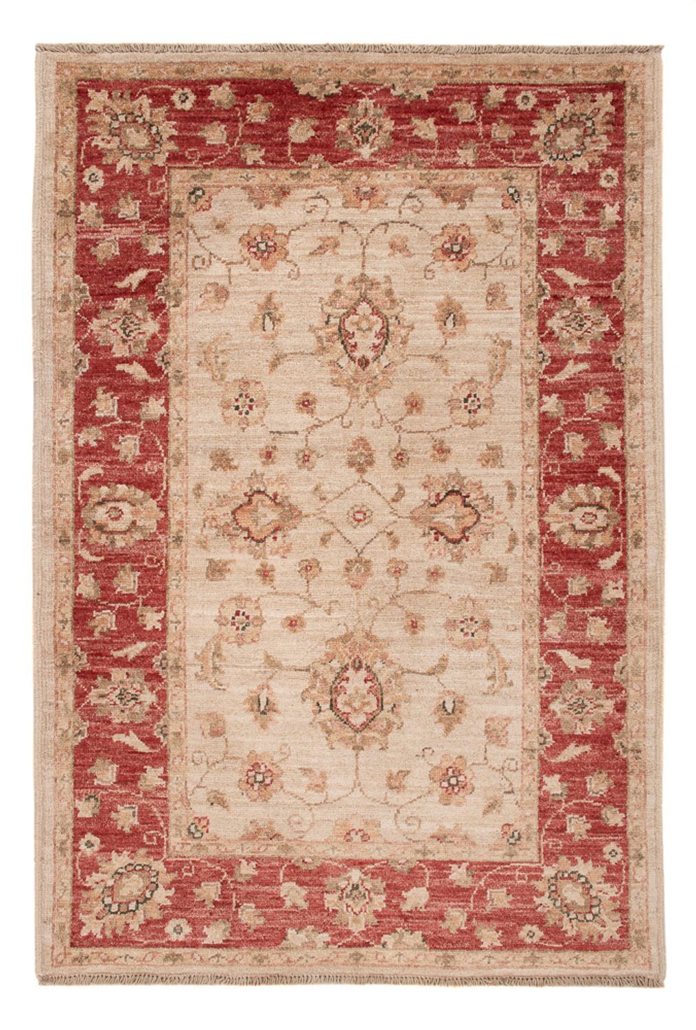 Ziegler Teppich - 123 x 84 cm - beige