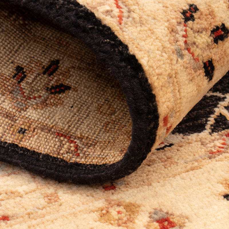 Ziegler Teppich - 120 x 80 cm - schwarz