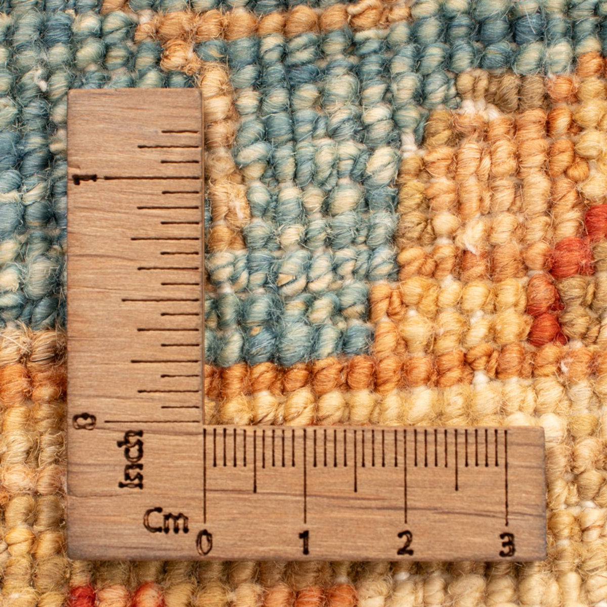 Ziegler Teppich - 86 x 64 cm - hellblau