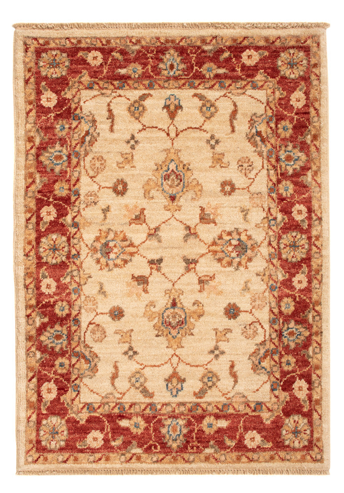 Ziegler Teppich - 90 x 63 cm - beige