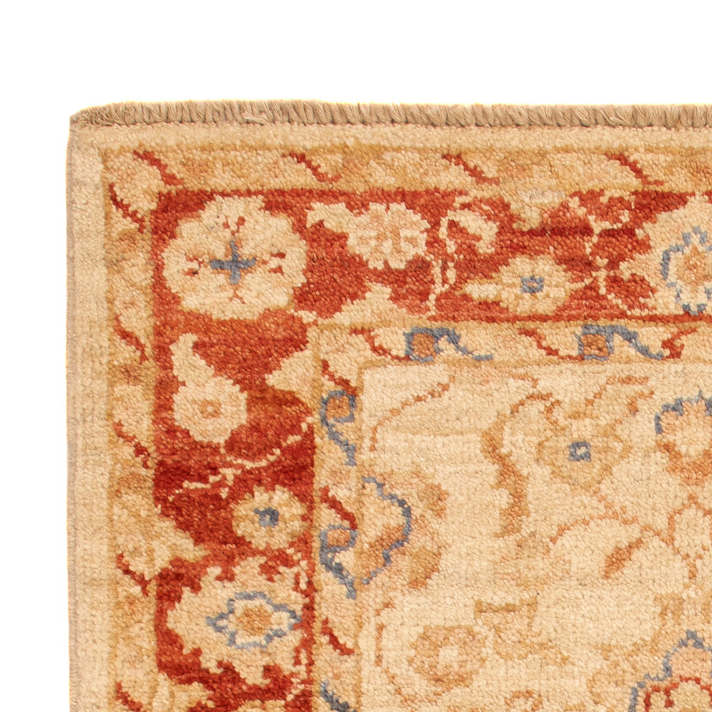 Ziegler Teppich - 88 x 59 cm - beige