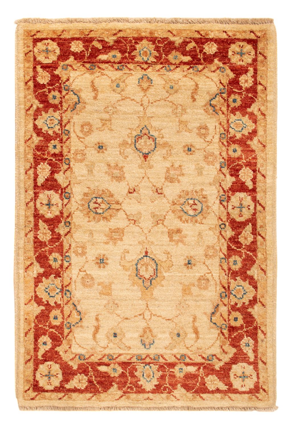 Ziegler Teppich - 90 x 60 cm - beige