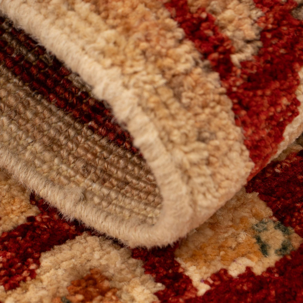 Ziegler Teppich quadratisch  - 71 x 51 cm - beige