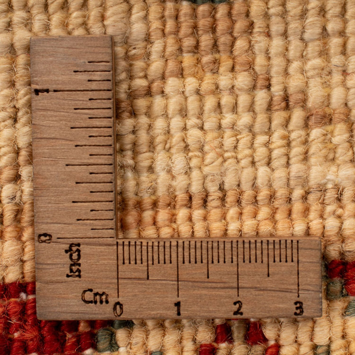 Ziegler Teppich quadratisch  - 71 x 51 cm - beige