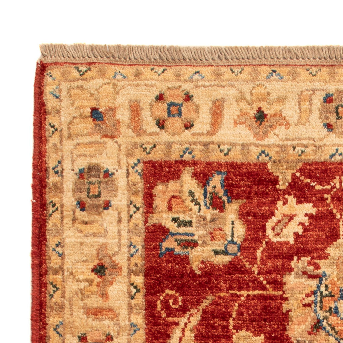 Ziegler Teppich - 86 x 59 cm - bordeauxrot