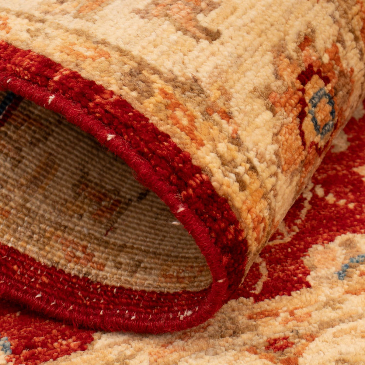 Ziegler Teppich - 90 x 60 cm - bordeauxrot