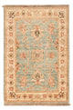 Ziegler Teppich - 73 x 50 cm - hellblau