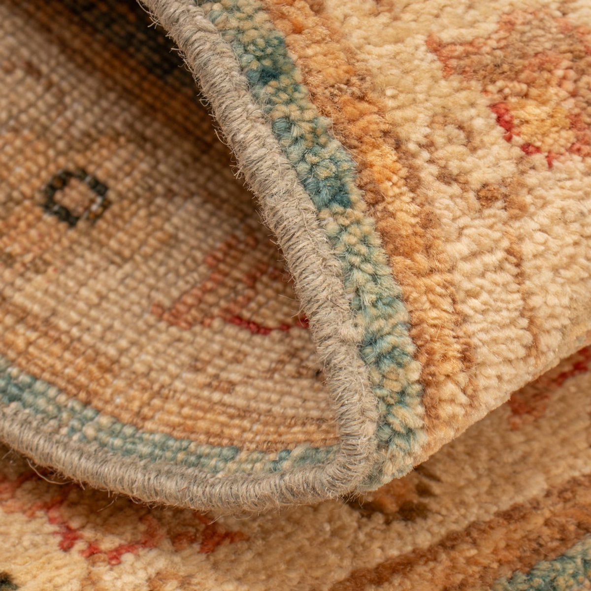 Ziegler Teppich - 73 x 50 cm - hellblau