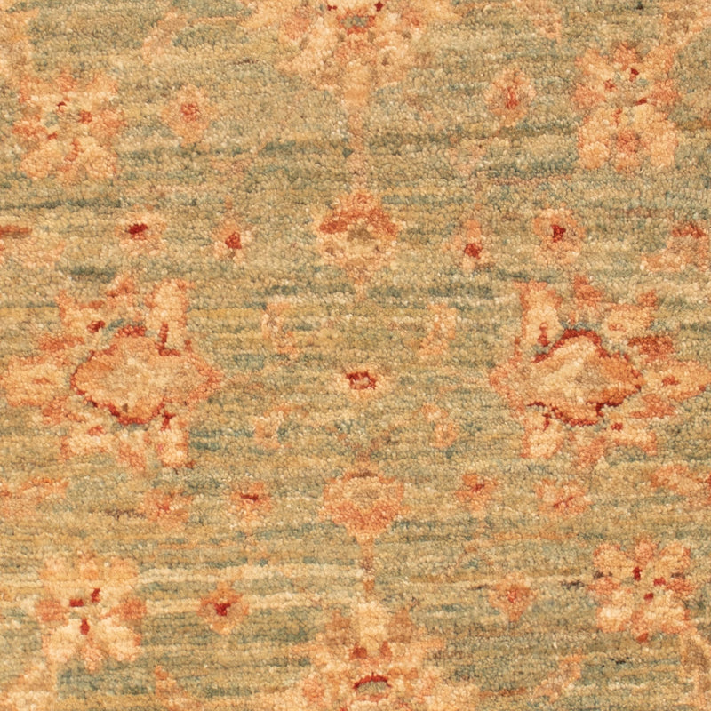 Ziegler Teppich - 86 x 62 cm - minzgrün