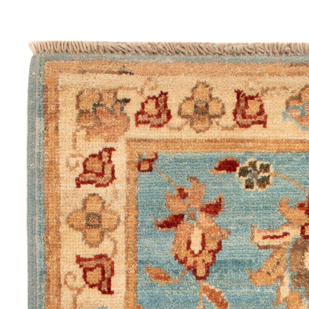 Ziegler Teppich - 73 x 48 cm - blau