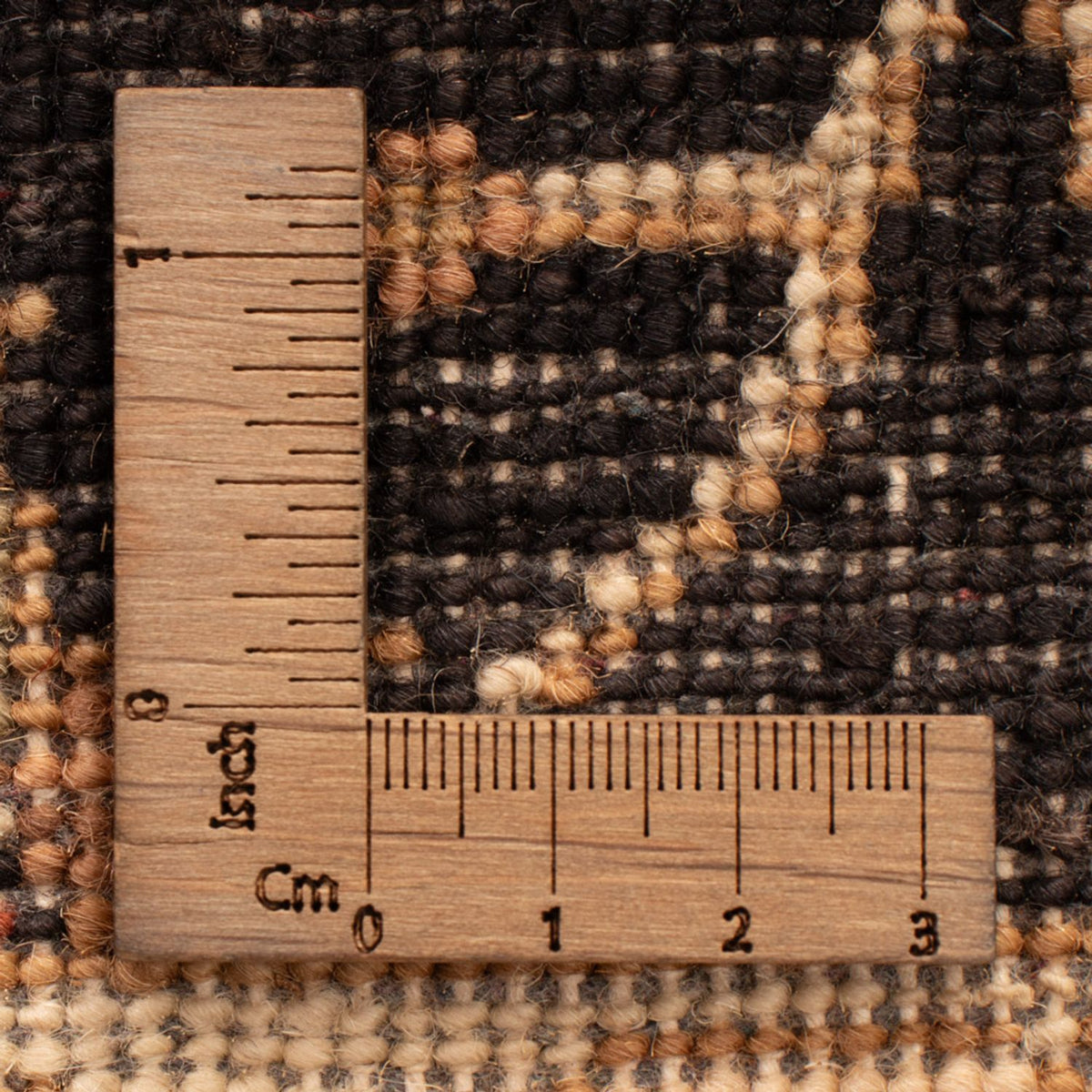 Ziegler Teppich - 90 x 60 cm - schwarz