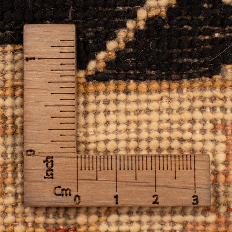 Ziegler Teppich - 90 x 60 cm - schwarz