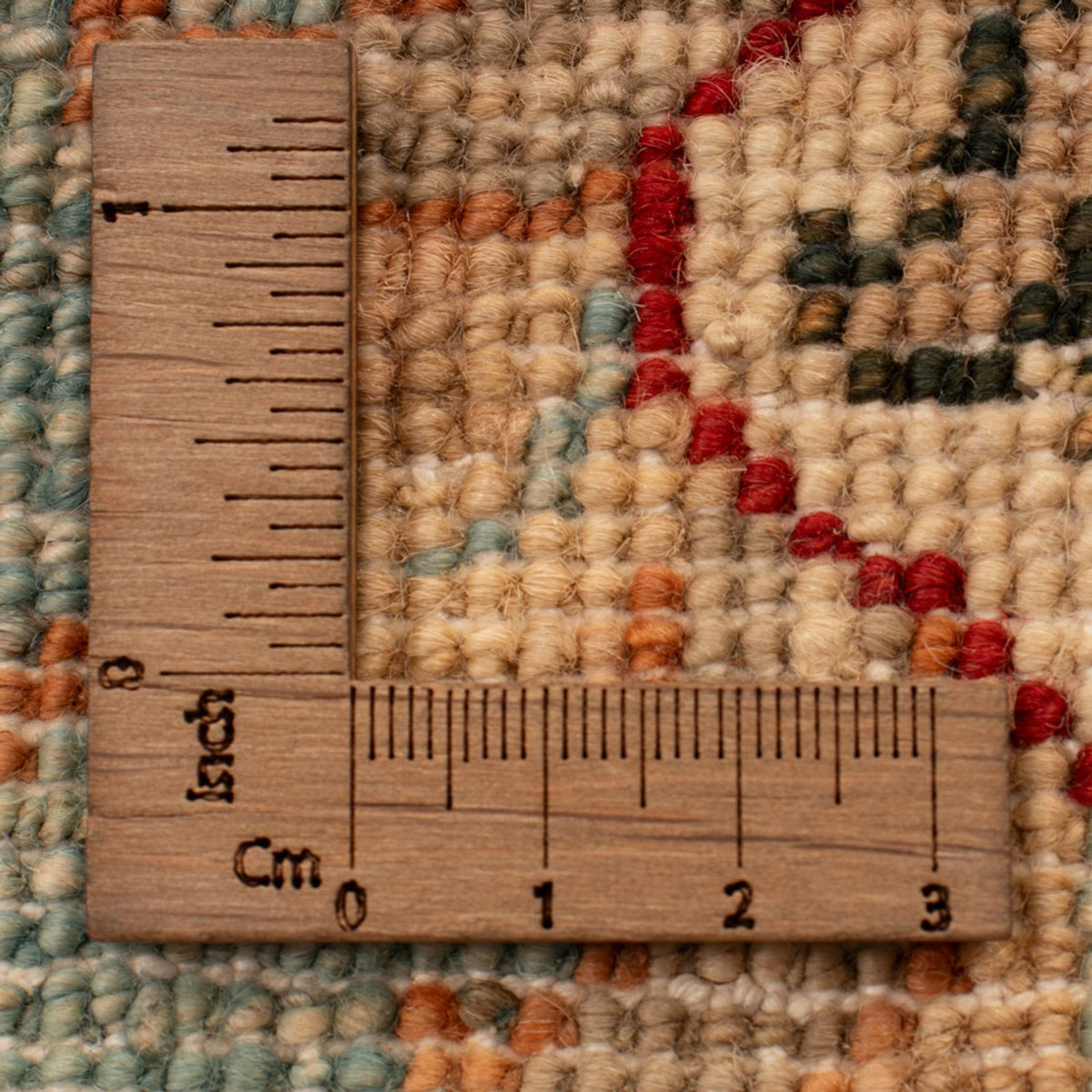 Ziegler Teppich - 69 x 51 cm - türkis