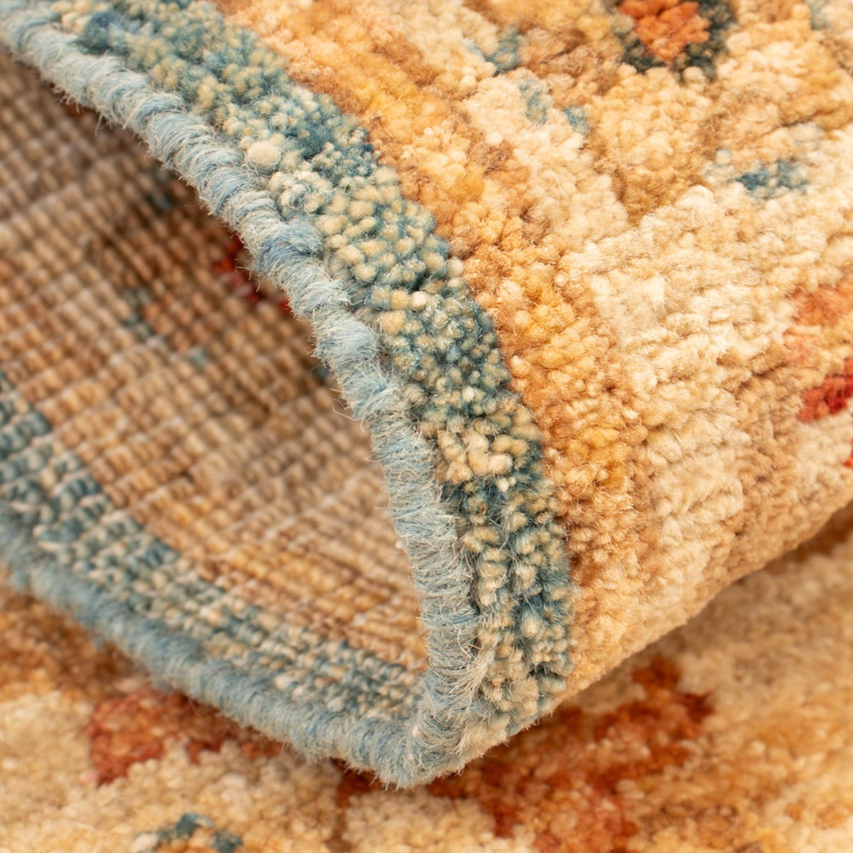 Ziegler Teppich - 72 x 52 cm - türkis