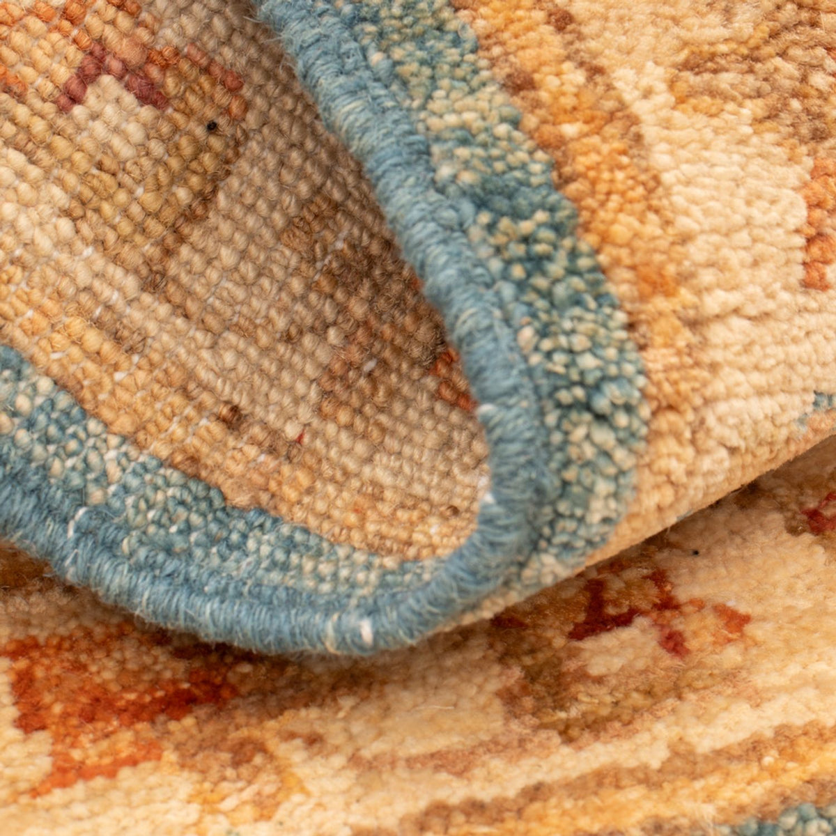 Ziegler Teppich - 68 x 51 cm - türkis