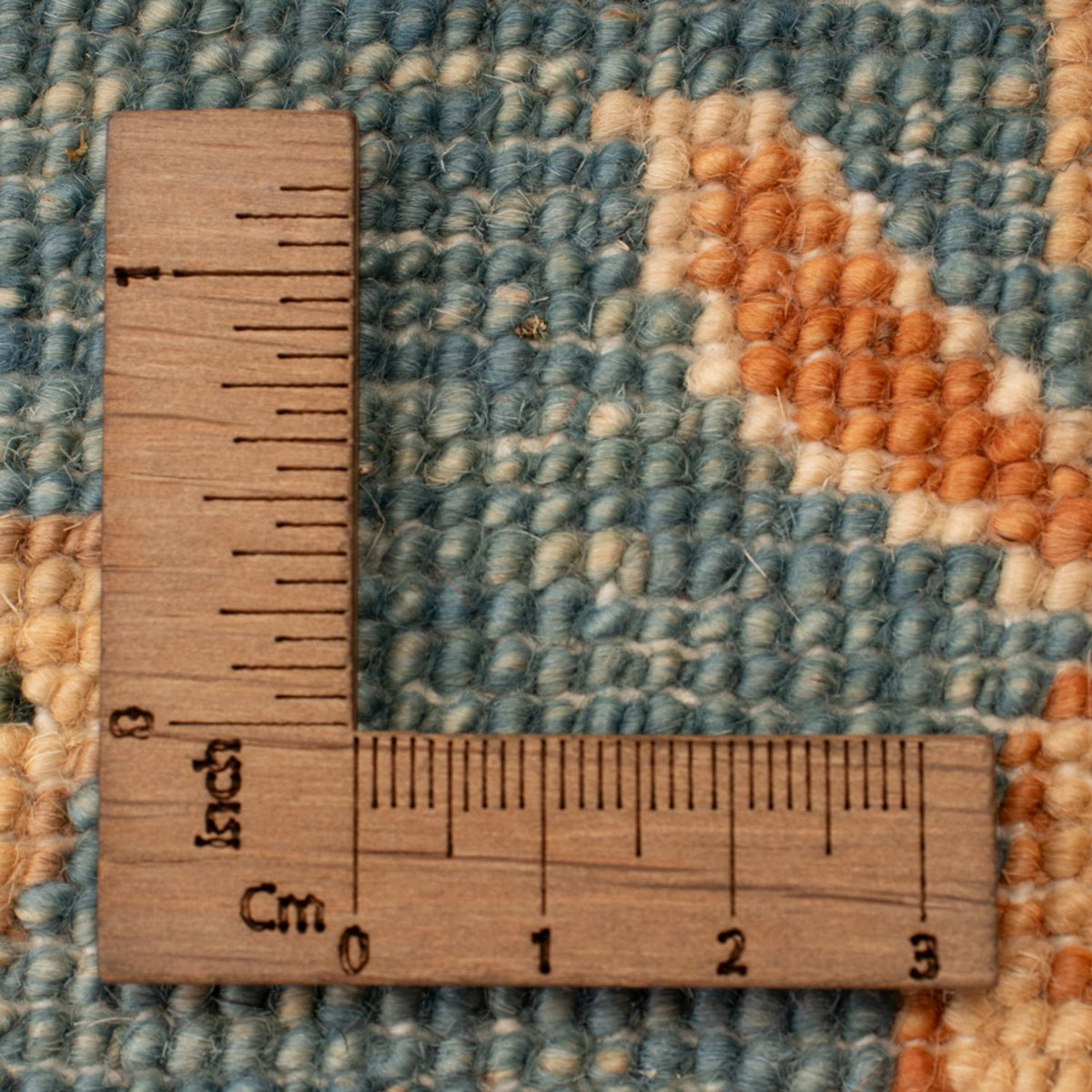 Ziegler Teppich - 67 x 48 cm - türkis