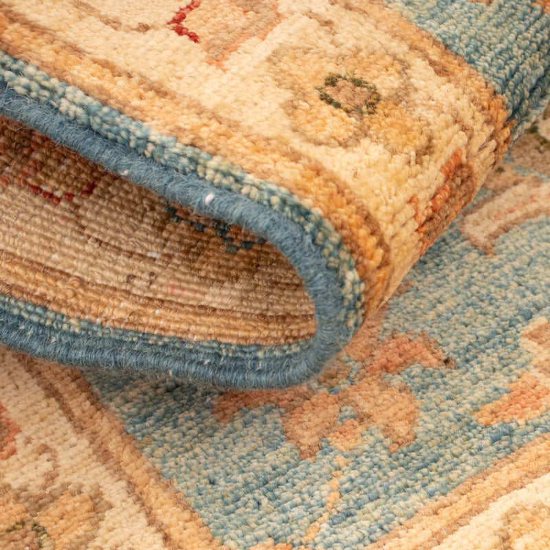 Ziegler Teppich - 71 x 55 cm - türkis