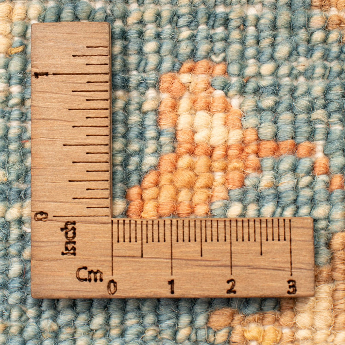 Ziegler Teppich - 69 x 52 cm - türkis