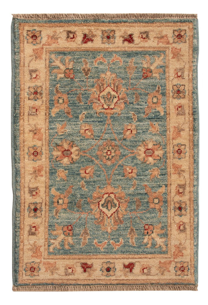 Ziegler Teppich - 70 x 50 cm - blau