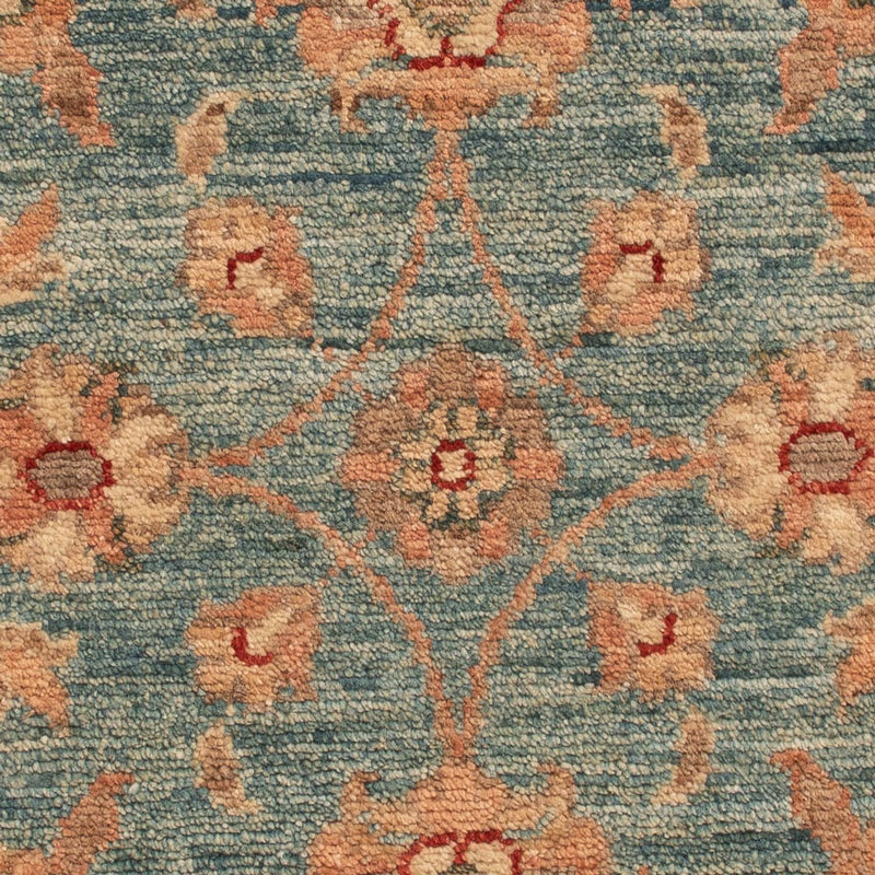 Ziegler Teppich - 70 x 50 cm - blau