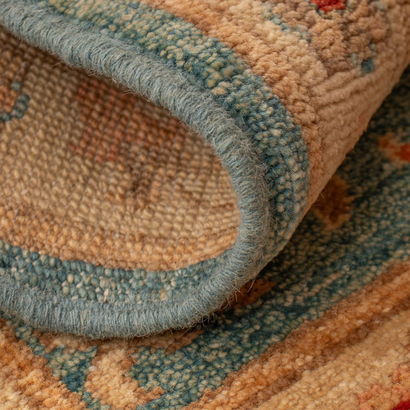 Ziegler Teppich - 70 x 50 cm - blau