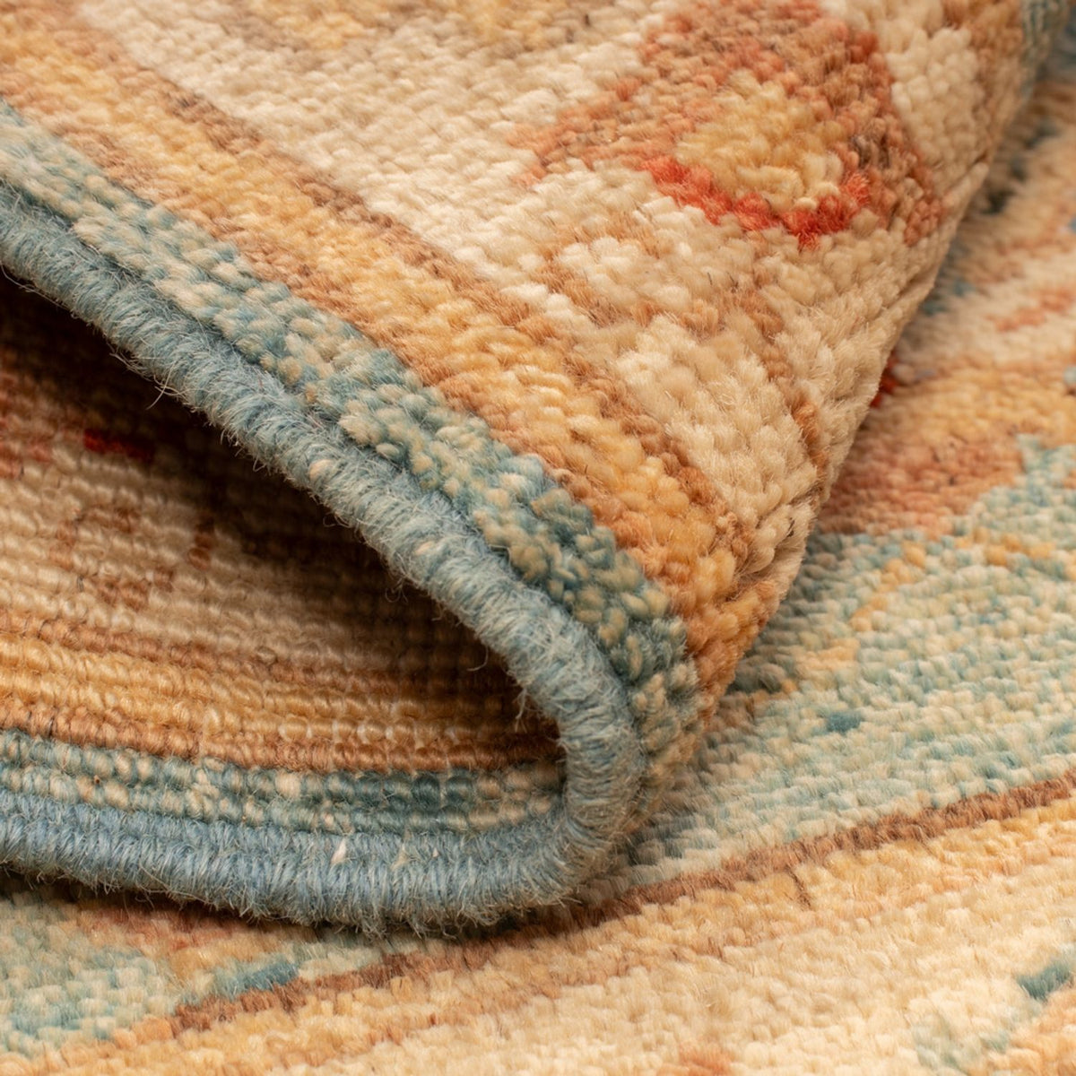 Ziegler Teppich - 65 x 55 cm - türkis