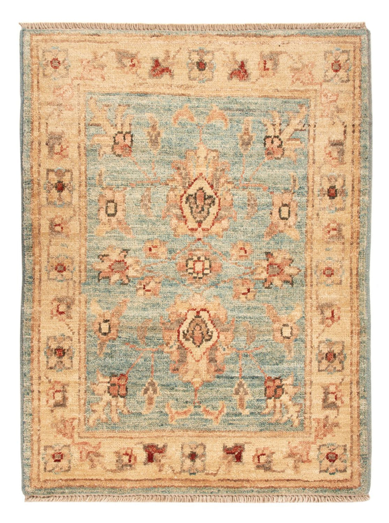 Ziegler Teppich - 72 x 53 cm - hellblau
