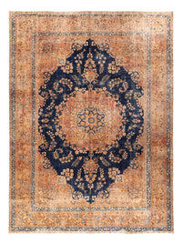 Tapis vintage - 387 x 286 cm - bleu foncé