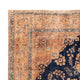 Vintage Teppich - 387 x 286 cm - dunkelblau