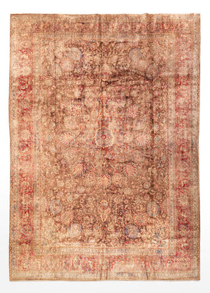 Vintage Teppich - 412 x 300 cm - dunkelbeige